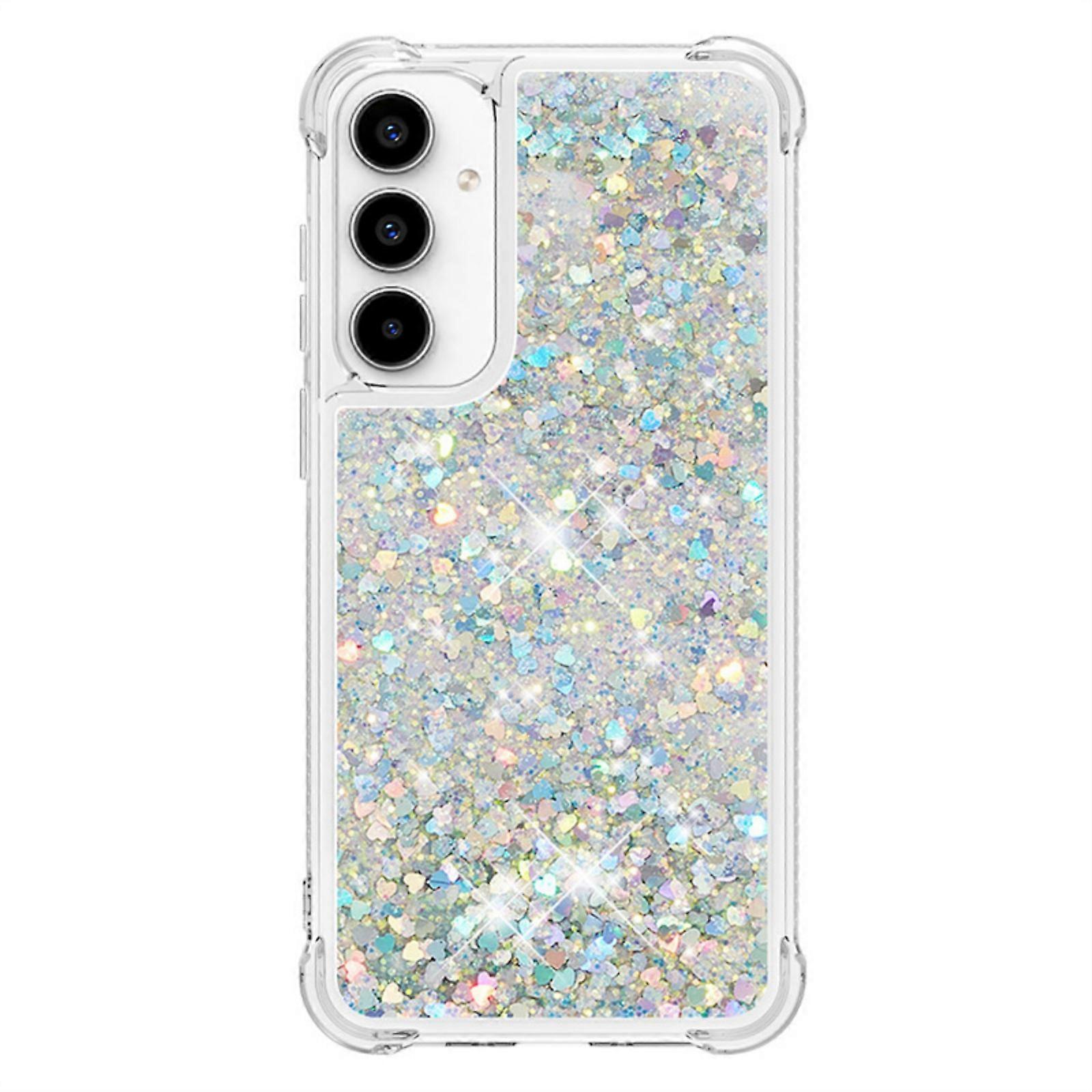 Glittering Liquid Protector Housing Case for A53/A56 Cellphone Cover Shockproof Protective Bumper Shell Cover Case Silver