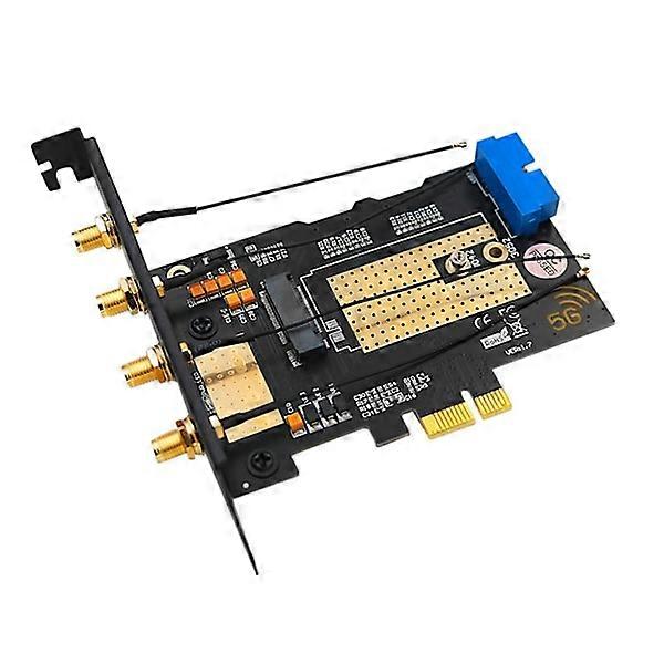 Neue Version: M.2, B-Key, USB3.0, PCIE, Dual-Bus-Schnittstelle, 5G- WWAN-Kartenadapter, Netzwerkkarte mit 4 Antennen