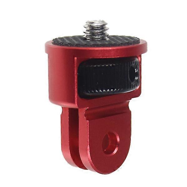 For Insta360 One X X2 Aluminum Alloy Mini Tripod Adapter Base 1/4\" Action Camera Screw Quick Release For Gopro Hero 10 9 8 7 6（Red Black）