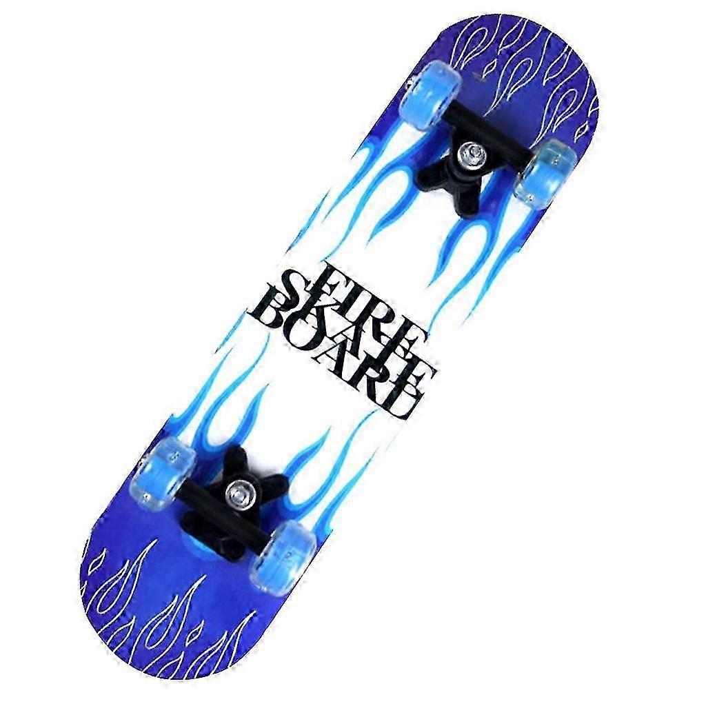 blau Skateboard Erwachsene Maple Board Double Warped Skateboard Allrad Skateboard 2025