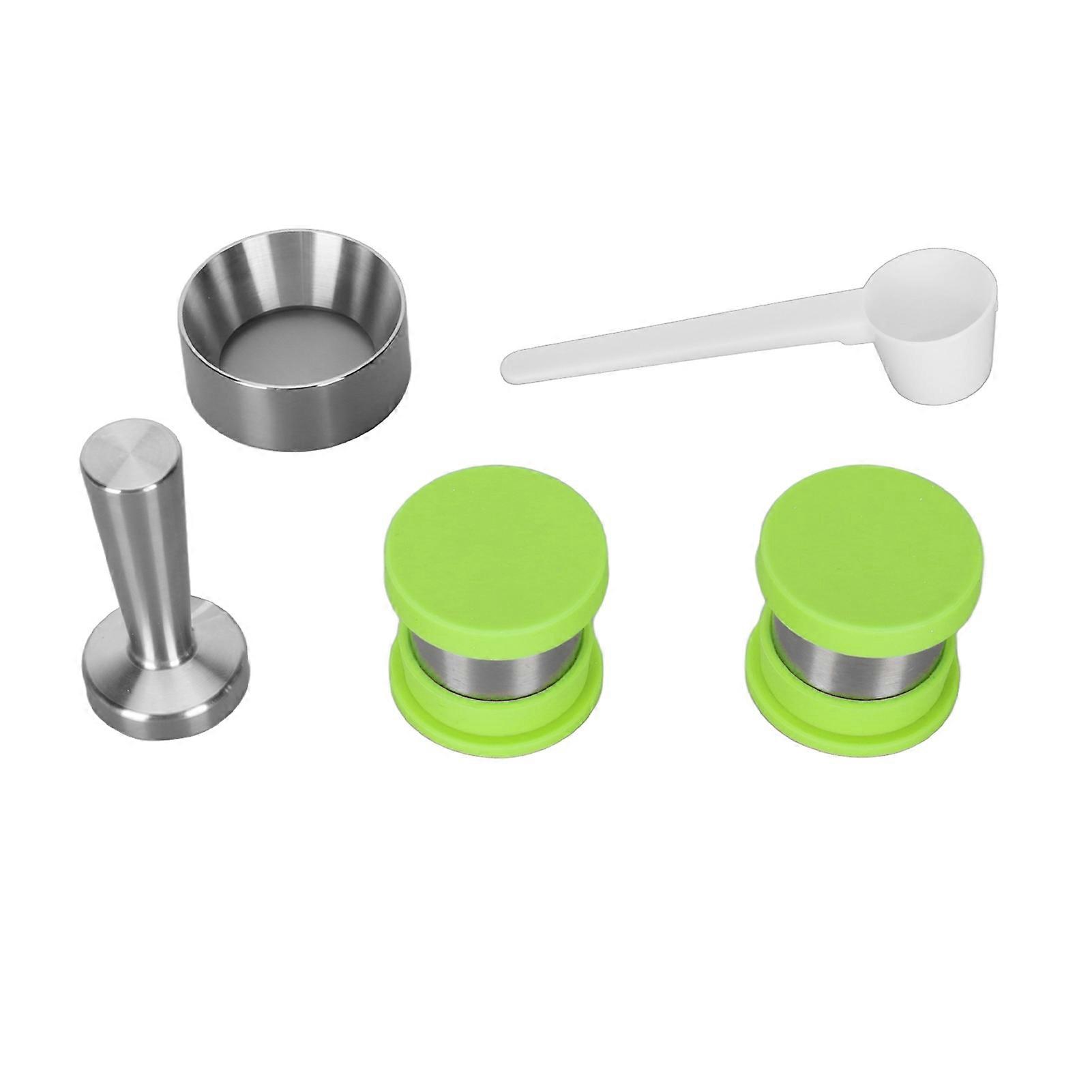 Refillable Stainless Steel Coffee Capsule Durable Reusable Pod Green