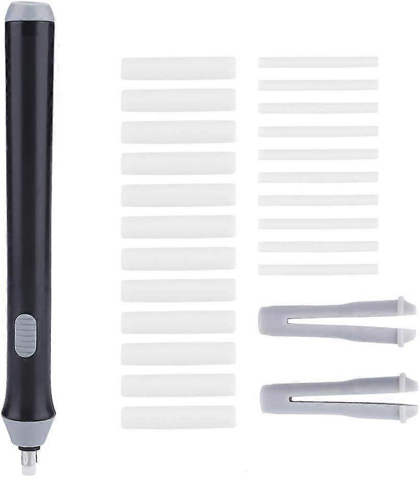 Electric eraser. Automatic eraser. Tenwin battery-operated. With 22 erasers