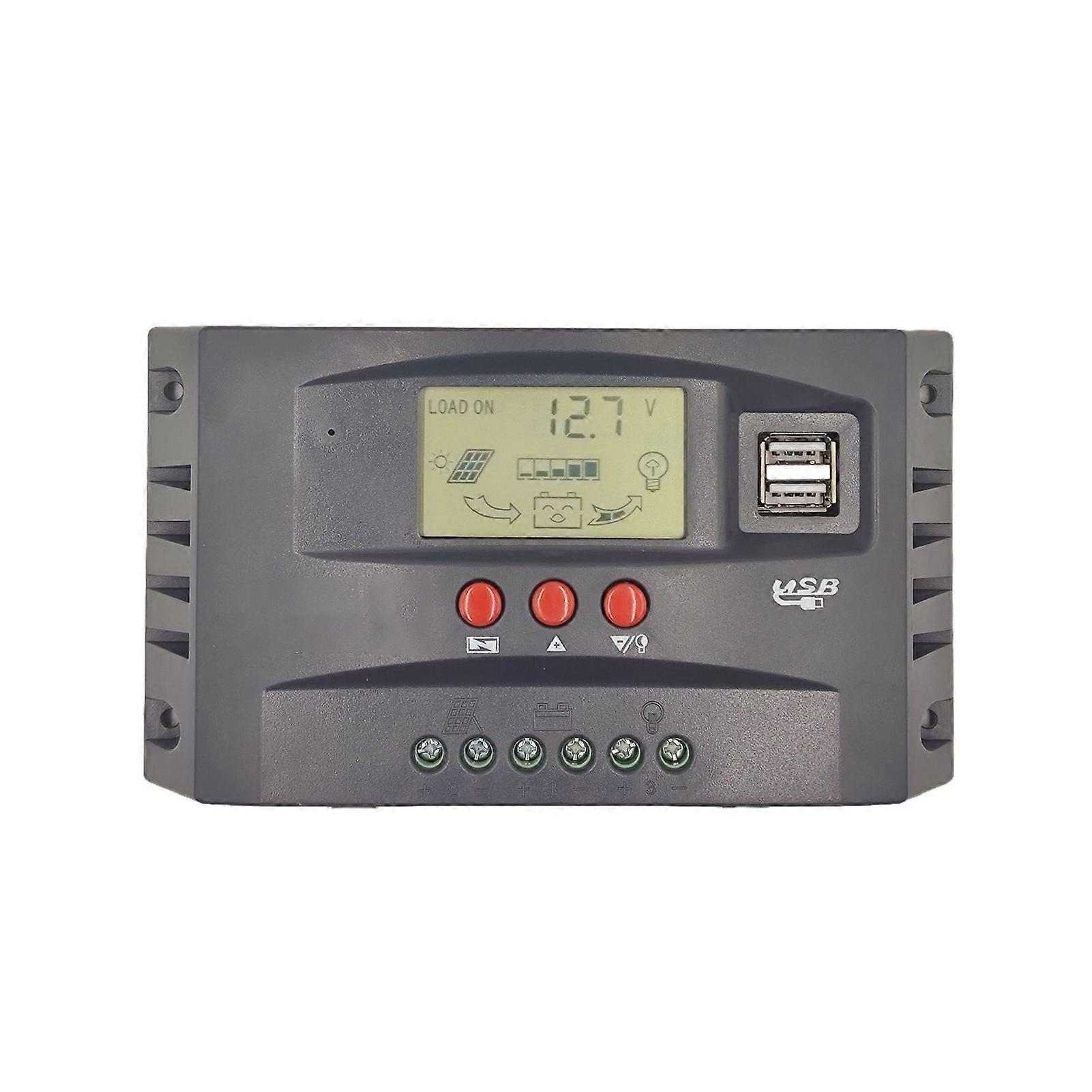 50A MPPT Solar Charge Controller 12V 24V Automatic Voltage Regulation PV Solar Panel Battery Regulator for Efficient Charging