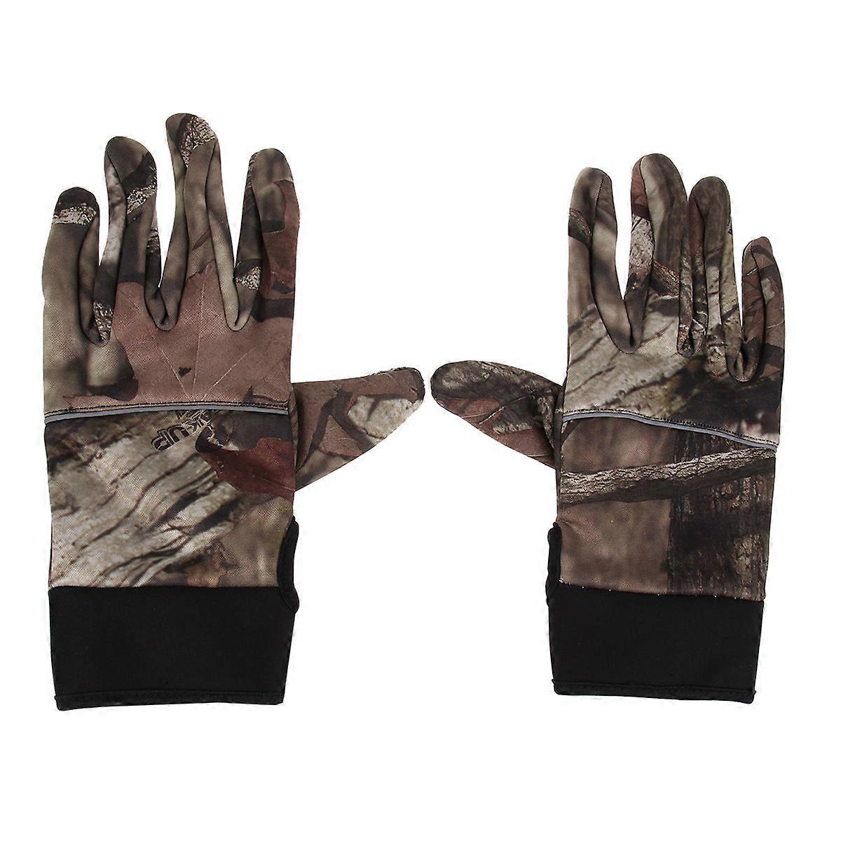 Brown Nylon Gloves with Windproof and Thermal Protection for Hands Ideal for Cycling and Winter Activities Size XL