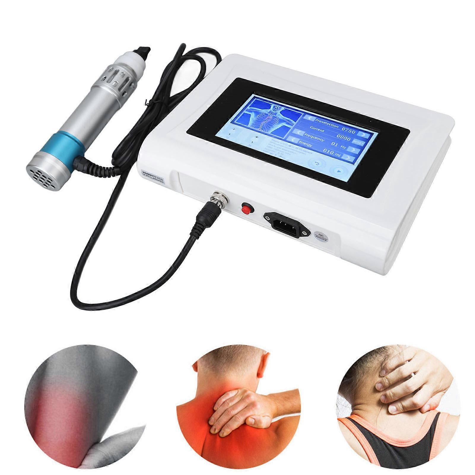 ED Shockwave Therapy Machine 28x20x7cm Blue Silver 100-240V EU Plug