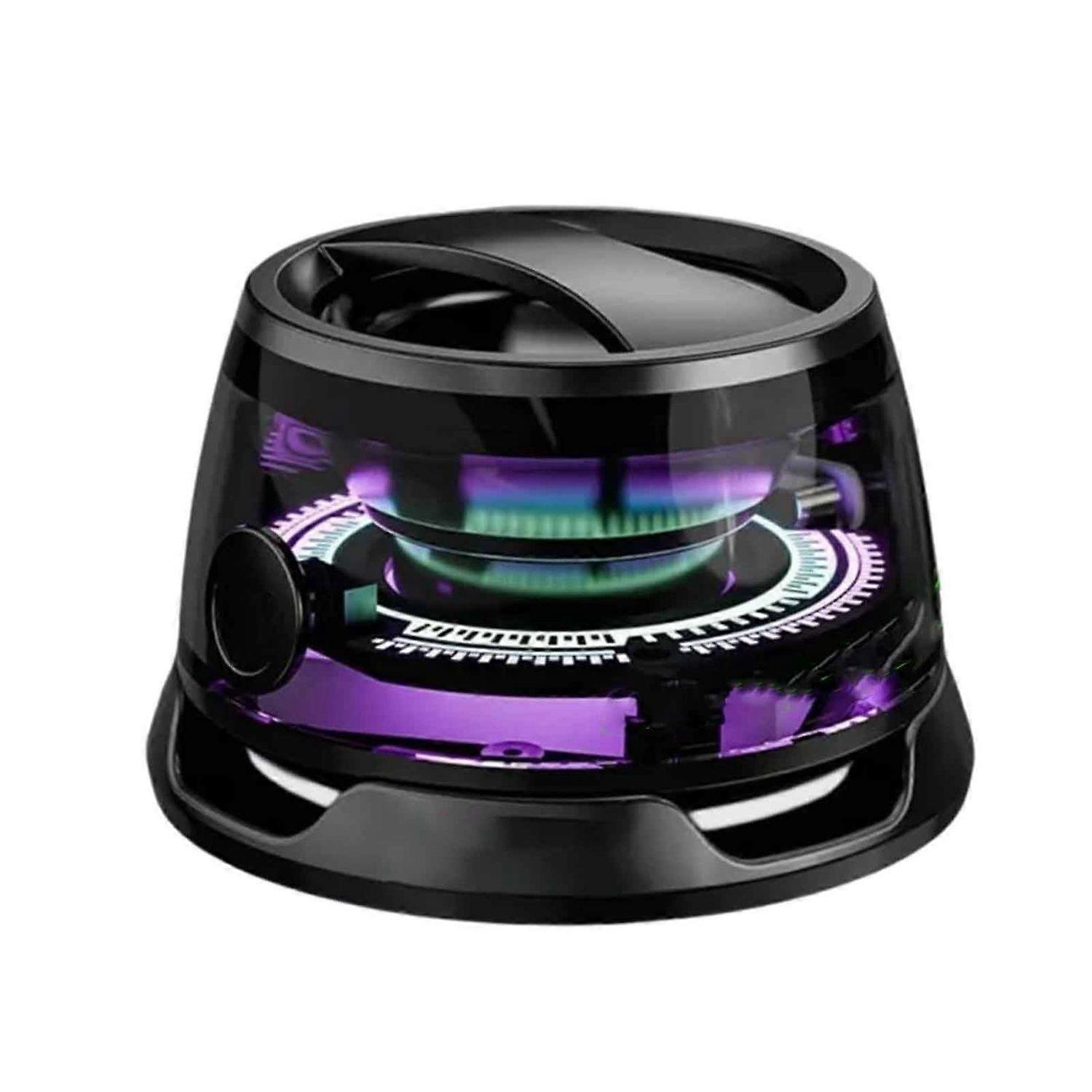 Multifunctional Magnetic Bluetooth Speaker, Magnetic Mini Bluetooth Speaker G200, Magnetic Small Wireless Speaker, Portable Colorful Speaker(Black)