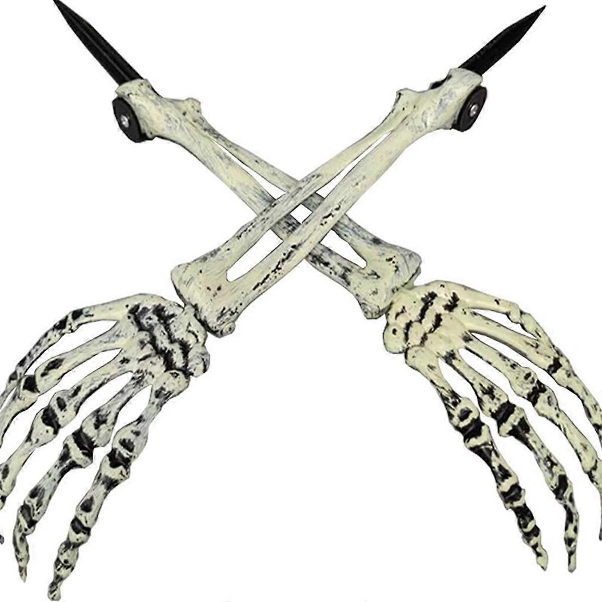 10 Pieces of Halloween Skeleton Arm Decorations Realistic Skeleton Hands Suitable for Garden Lawn Cemetery Decorations
