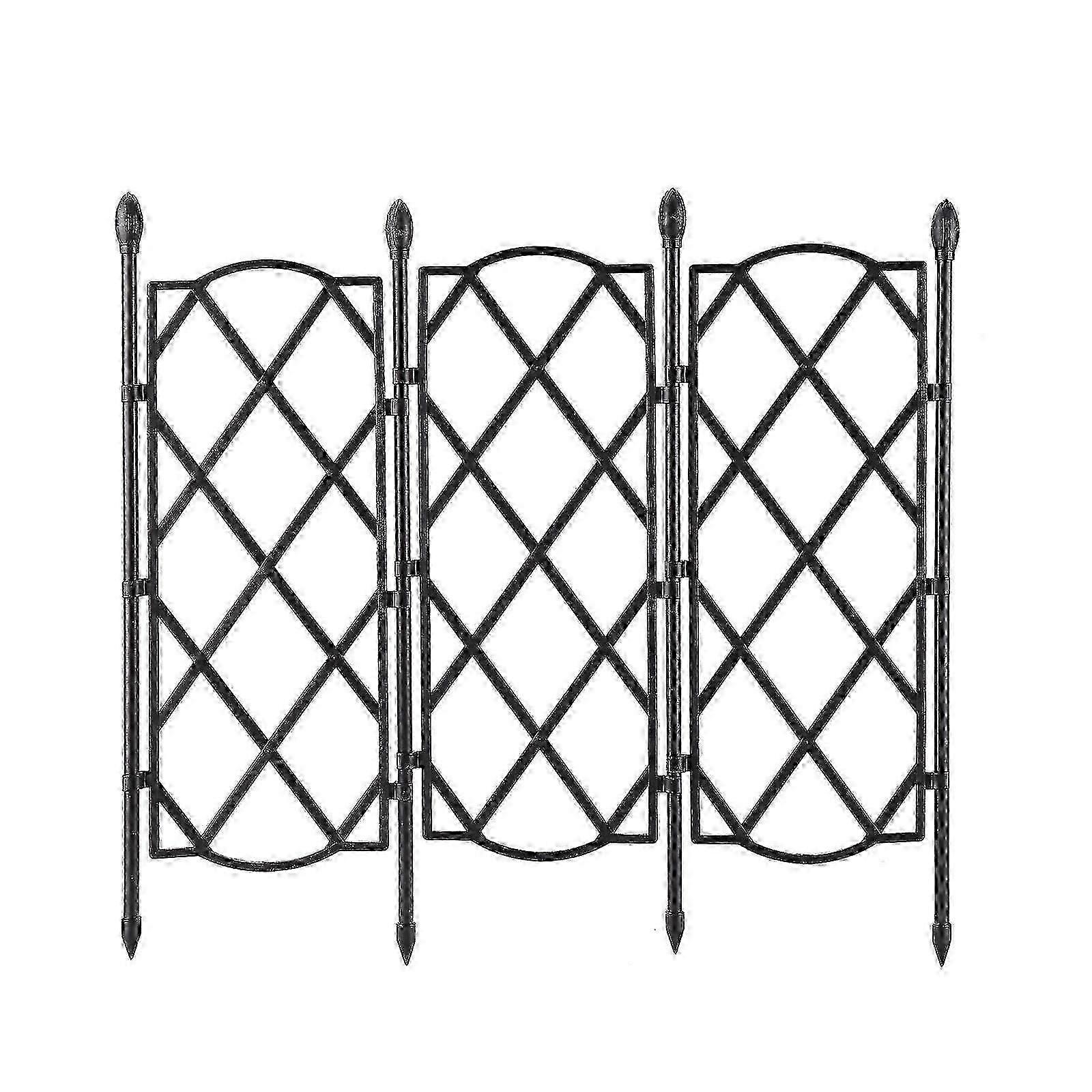 Garden Trellis Flower Frame Metal Wire Lattices Grid Panels Rustproof Collapsible Terrace Huaping