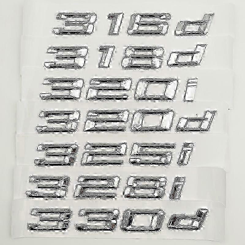 3d Letters For Car Trunk 318i 325i 328i 330i 330d 320i 320d E90 E46 F30 E36 E30-