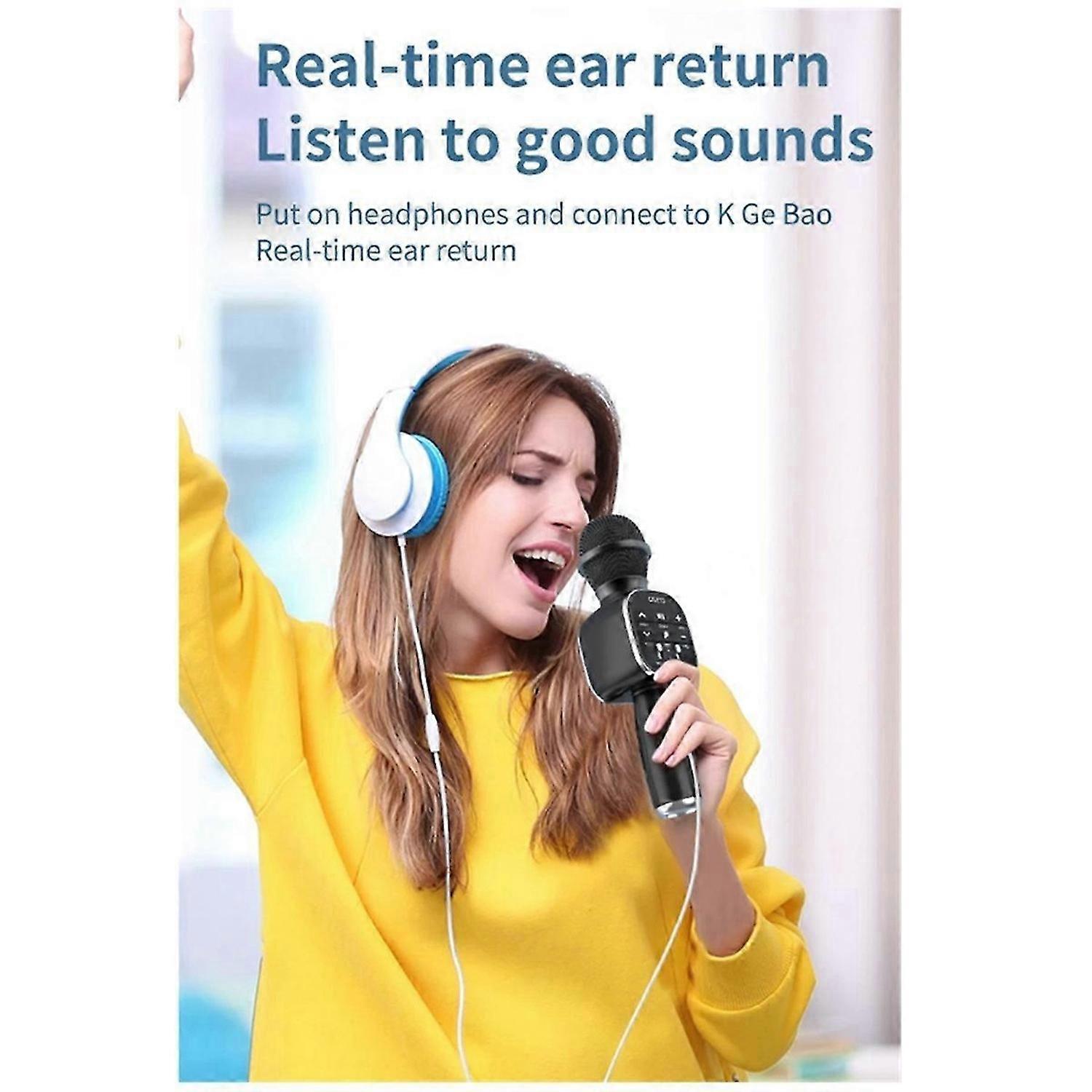 Wireless Bluetooth Microphone Player Gaming Mic for DS813 Home KTV