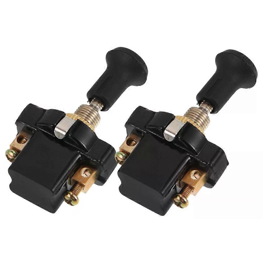 Headlamp Switch Outlet, 2 Pcs 12V Universal Push Pull Light Switch for Boat