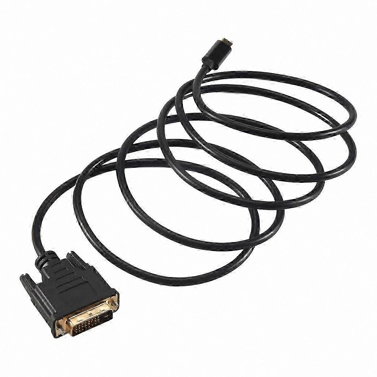 USB C to DVI Adapter Cable, 4K 30Hz HDMI Converter Cord, Compatible with Thunderbolt 3 Devices, 6FT/1.8M Length for Laptops and Monitors, 2017 Models 