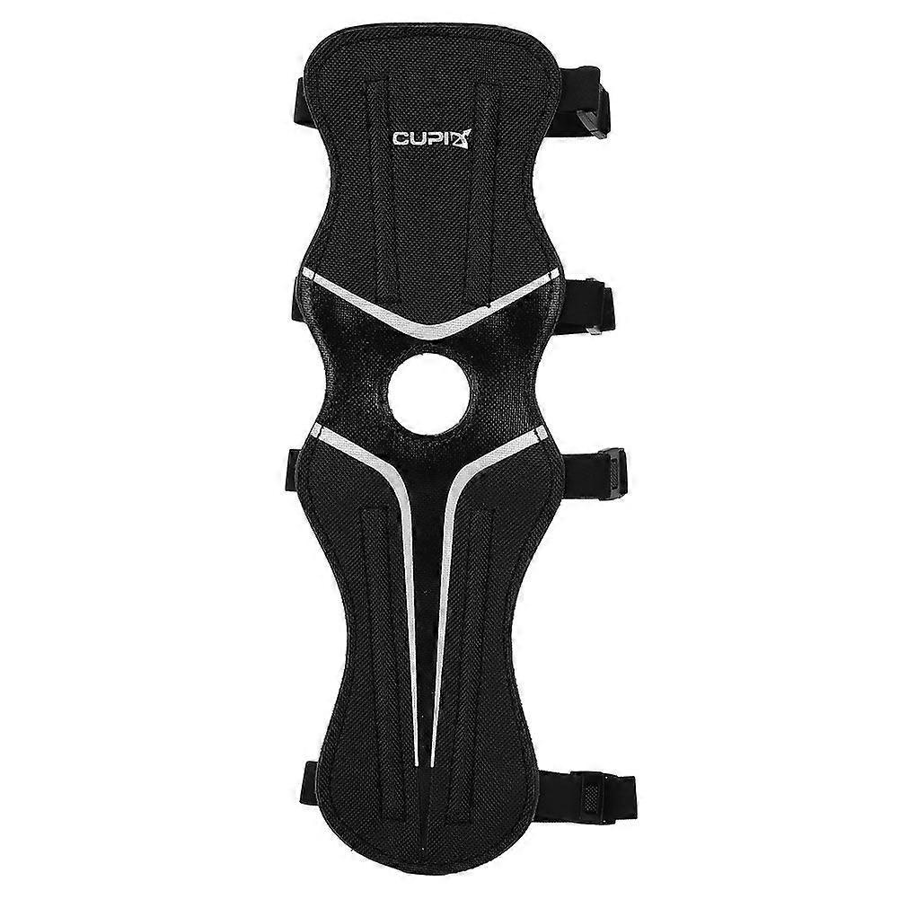 Adjustable Nylon Shooting Archery Arm Guard Band Protector(black)