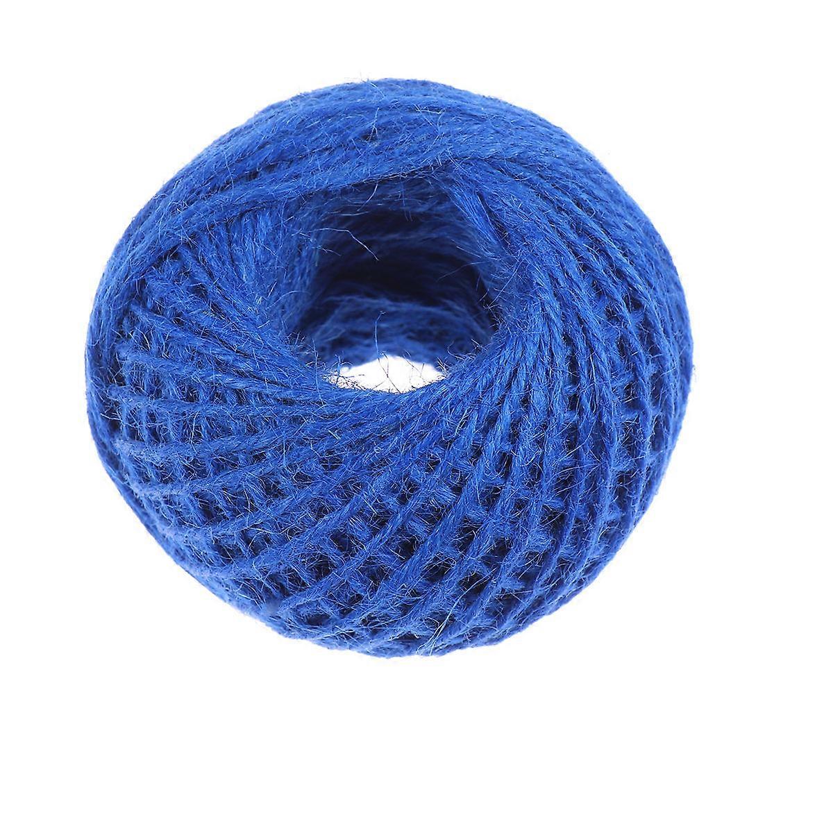 Colored Hemp Rope Household Paper Rope for Holding Use 1 Roll Dark Blue
