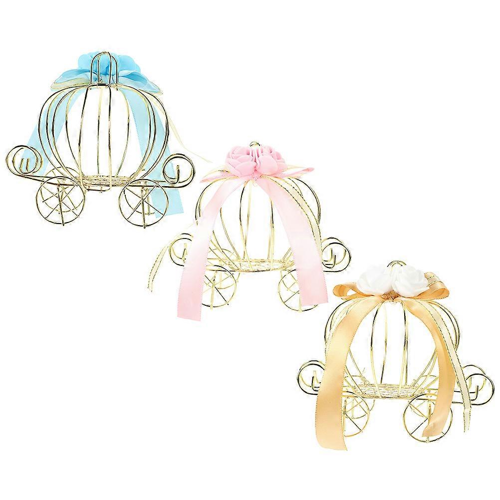 European Style Candy Box Pumpkin Cart for 15Pcs Candy Packaging