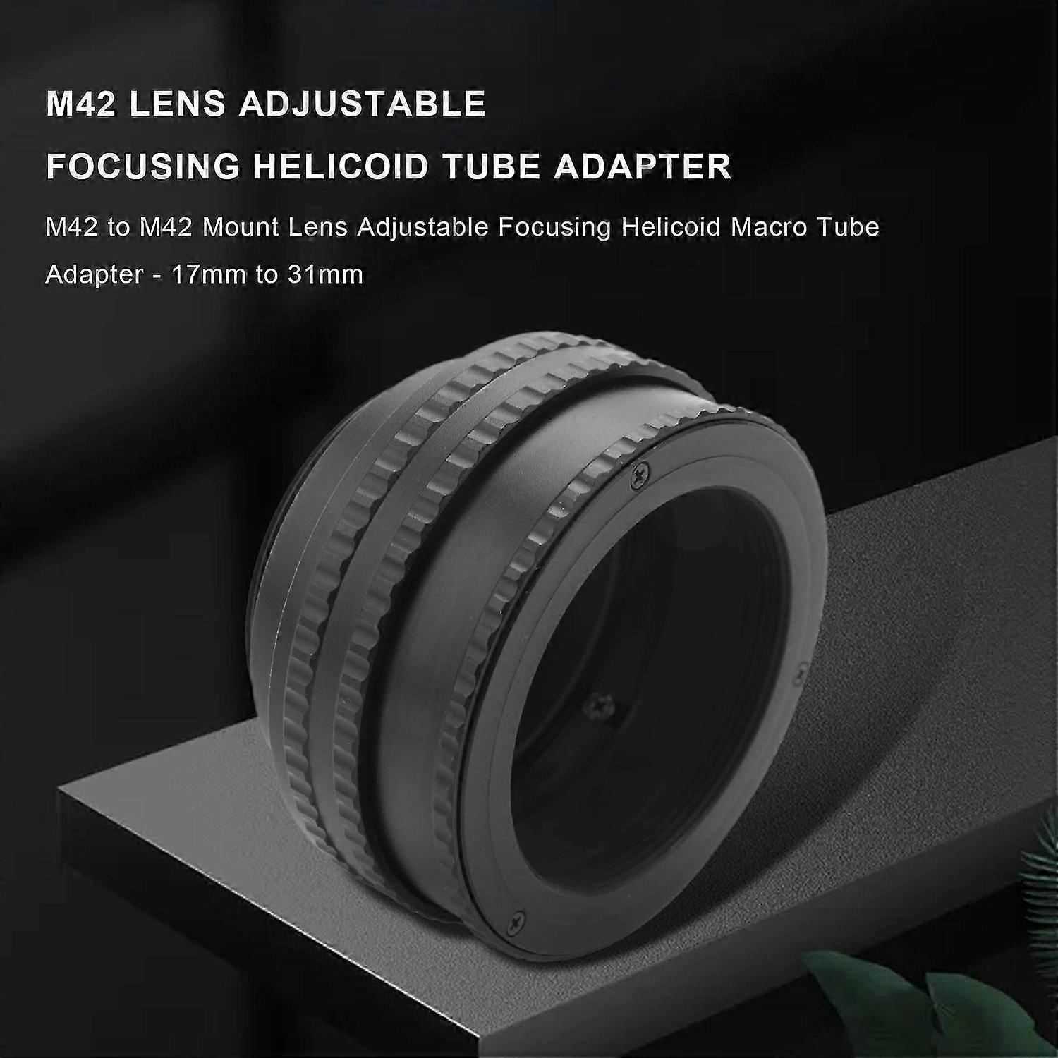 M42 To M42 Lens Adjustable Focusing Helicoid Macro Tube Adapter