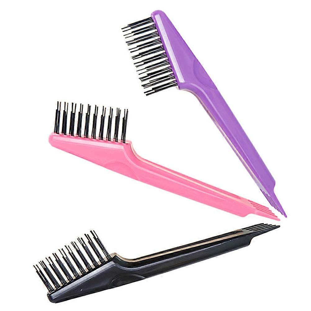 Cleaning Brush Hair Brush Comb Cleaning Daily Use Assorted Color Pp Material for Lint Removal 3Pcs