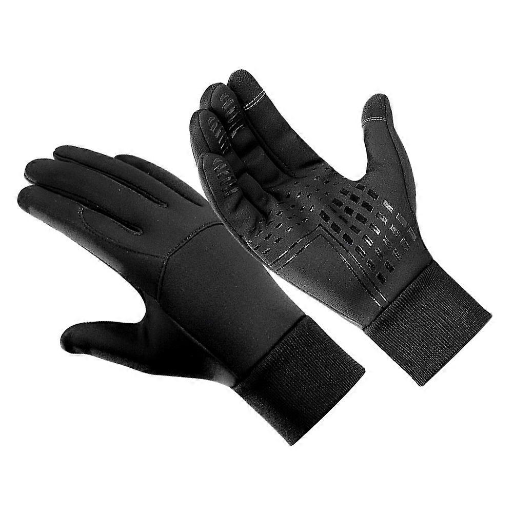 Keep Warm Gloves Black Gloves for Cycling 1Pair Touch Screen