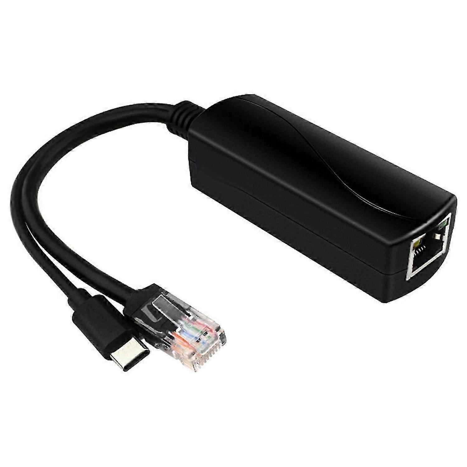 For 5 PoE Splitter 5V 4A 10/100/1000Mbps IEEE802.3af/At Type C PoE Splitter for 5B