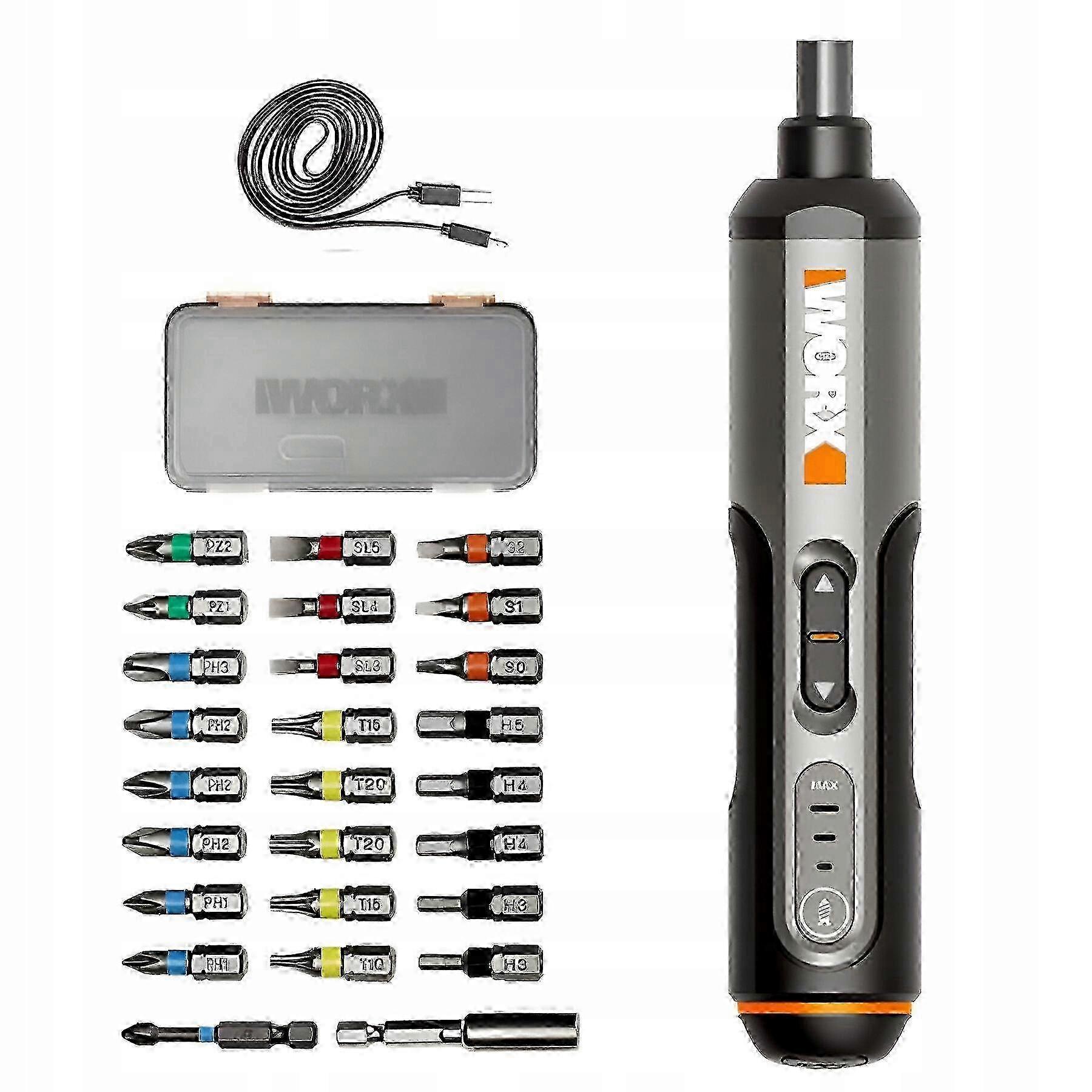 2025 Multifunctional Worx Wx240 4v Magnetic Screwdriver Set