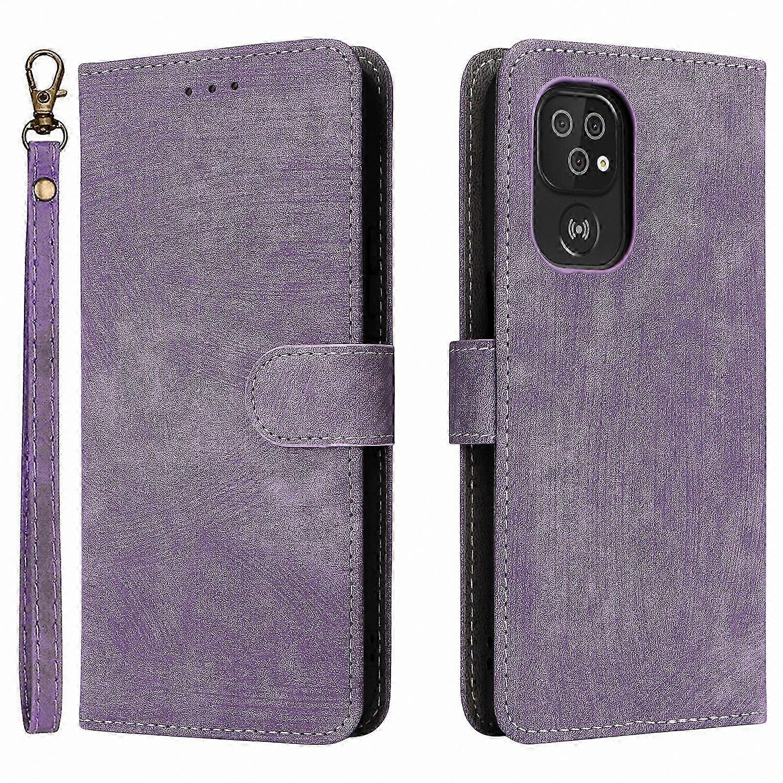 PU Leather Wallet Case with Stand and Strap for Doro 8100/8200 Phone Cover