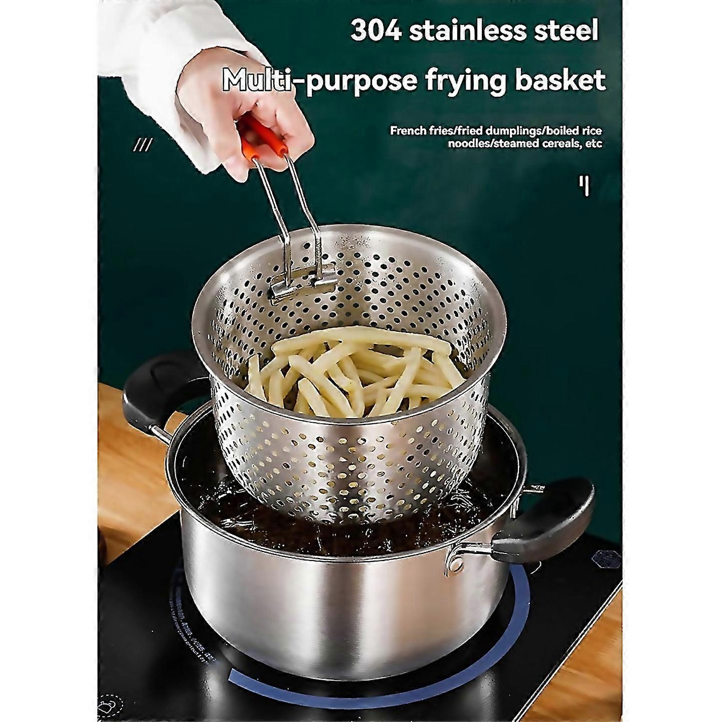 For Deep Fryer Basket With Handleround Shape For Convenient And Cooking