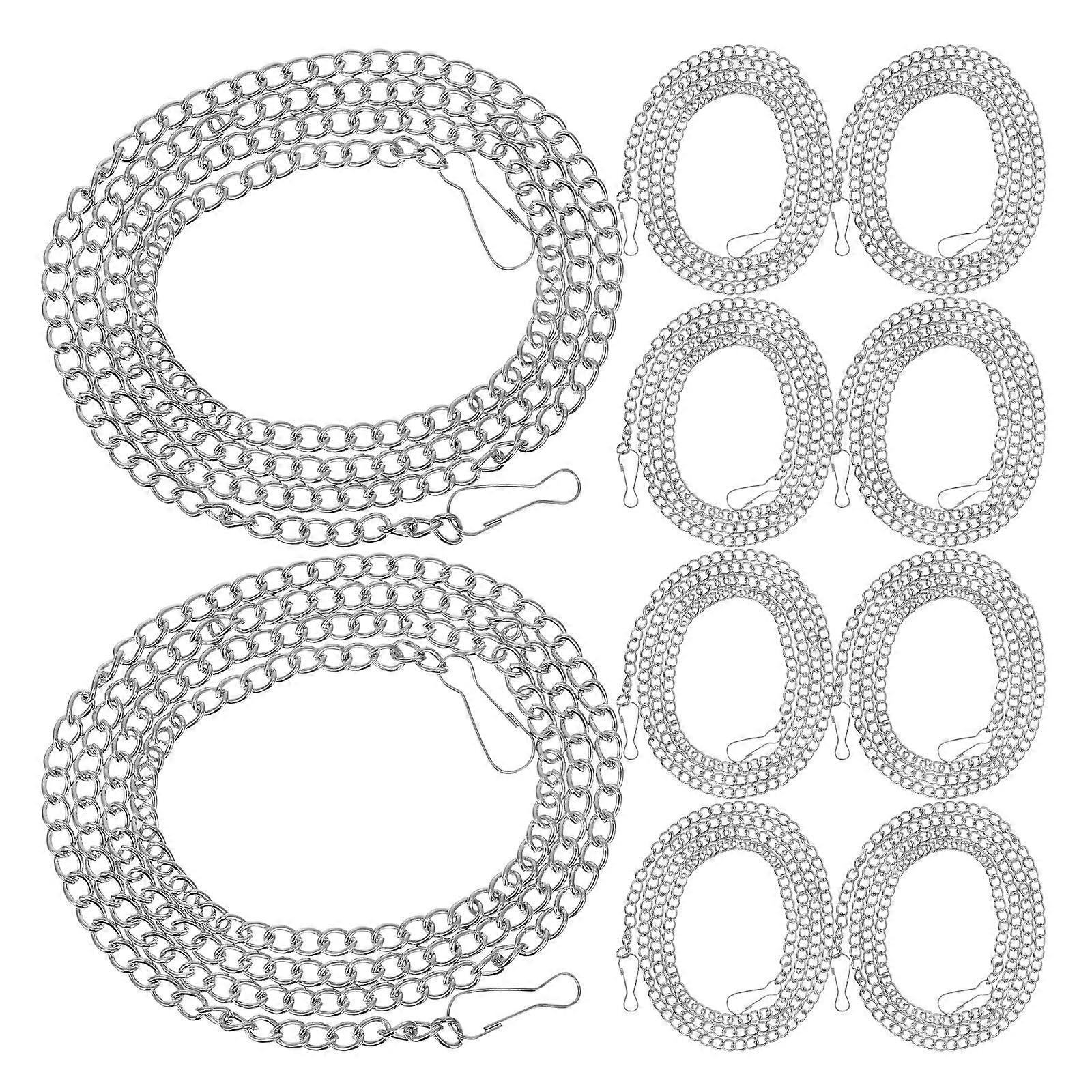 Hanging Chain Picture Hanging Chain for Home Use 10Pcs Silver Iron