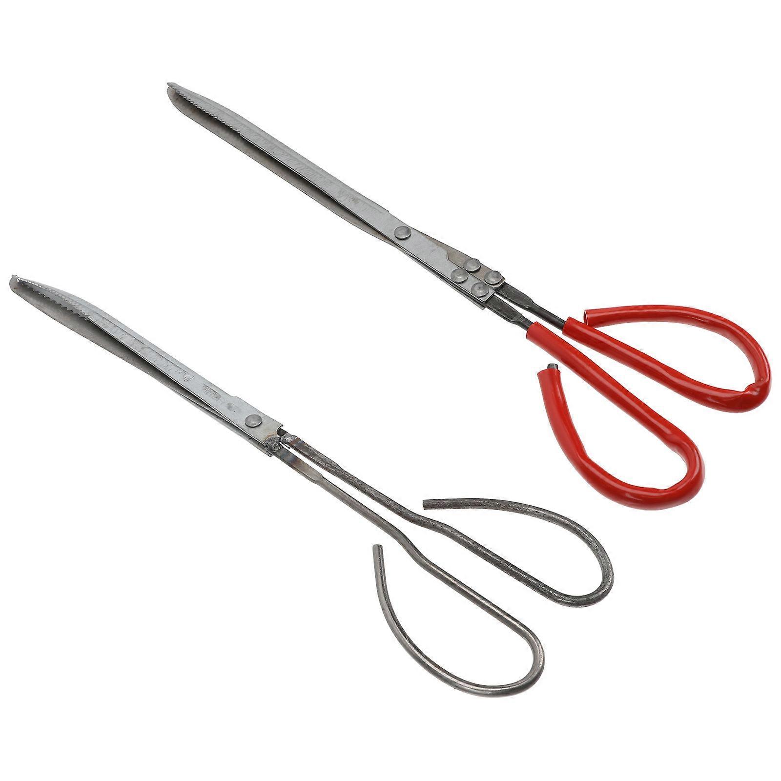 Multi-Function Scissor Tong for Crab Clamping Tool 2Pcs Assorted Color