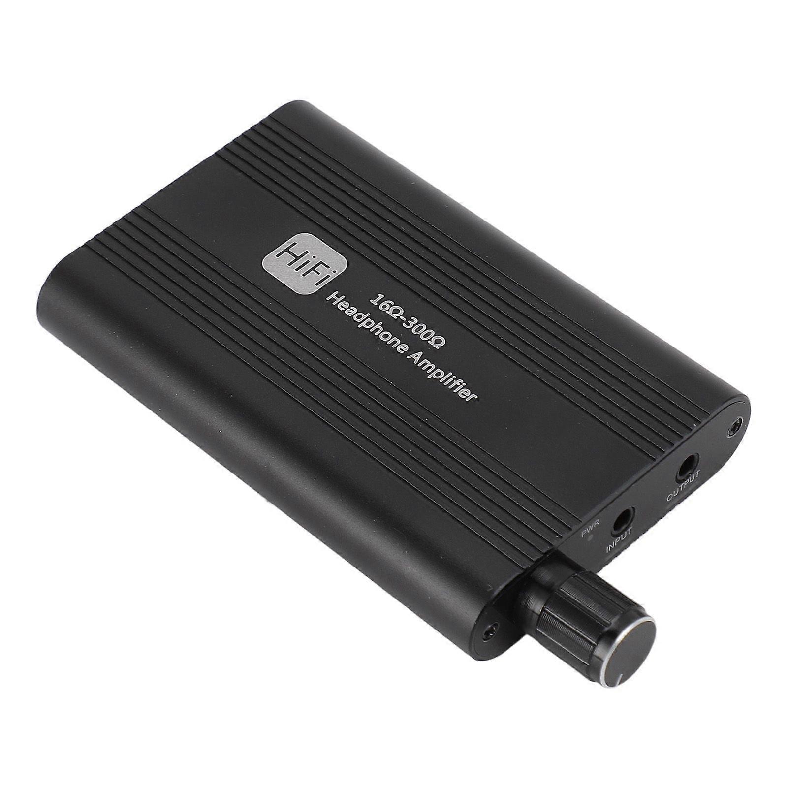 Portable Headphone Amplifier 2 Stage Gain Switch Superior Sound Quality 16 To 300 Ohm 3.5mm AUX Input Output Earphone Amp