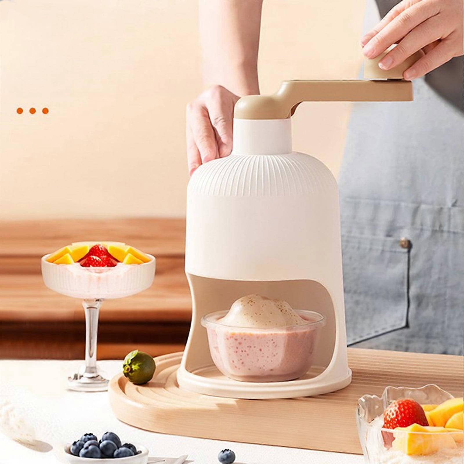 YangJinLian Shaved Ice Machine Snow Cone Machine Manual - Portable Ice Crusher and Shaved Ice Machine