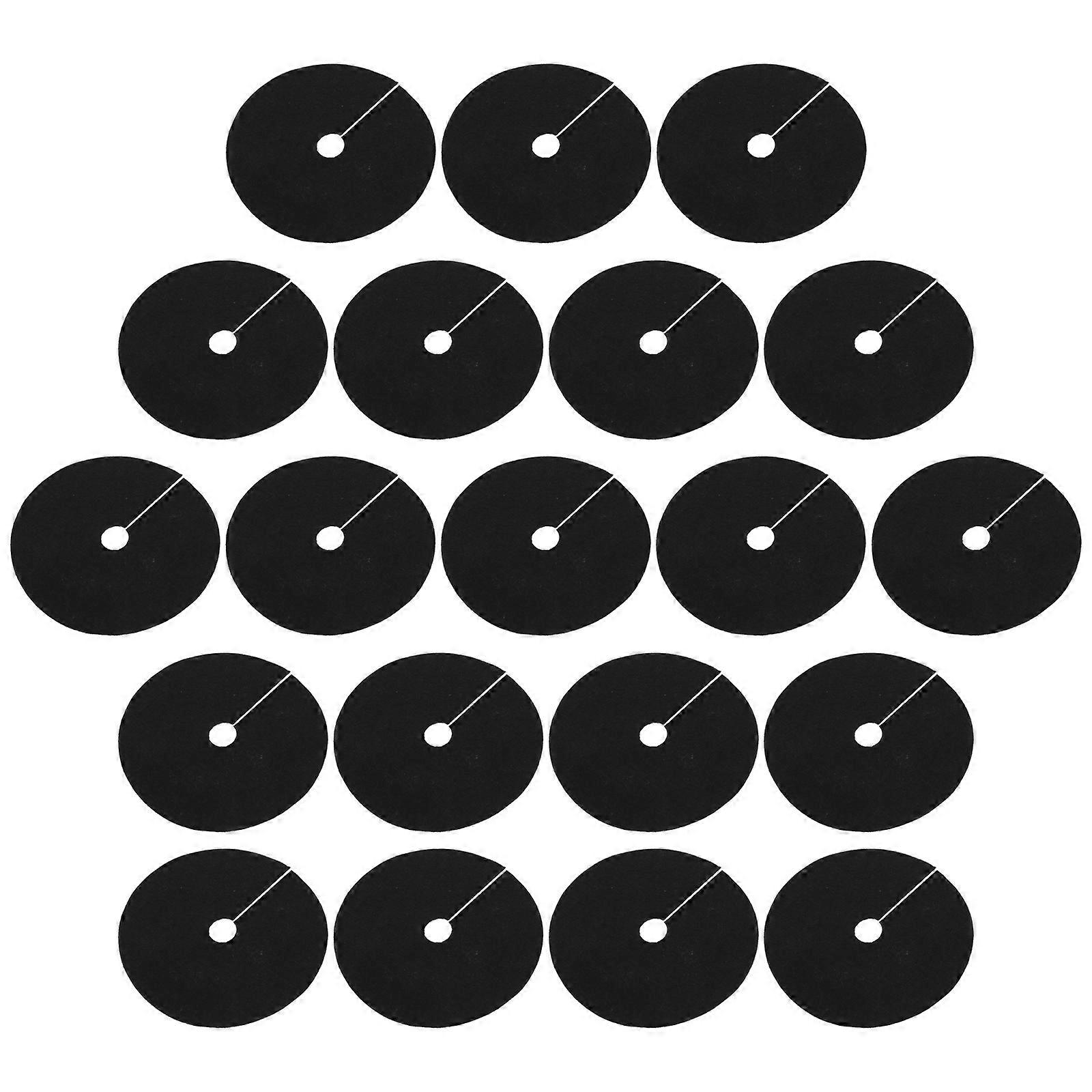 Weeding Control Round Anti Grass Fabric for Trees 100Pcs Black Non-Woven Cloth