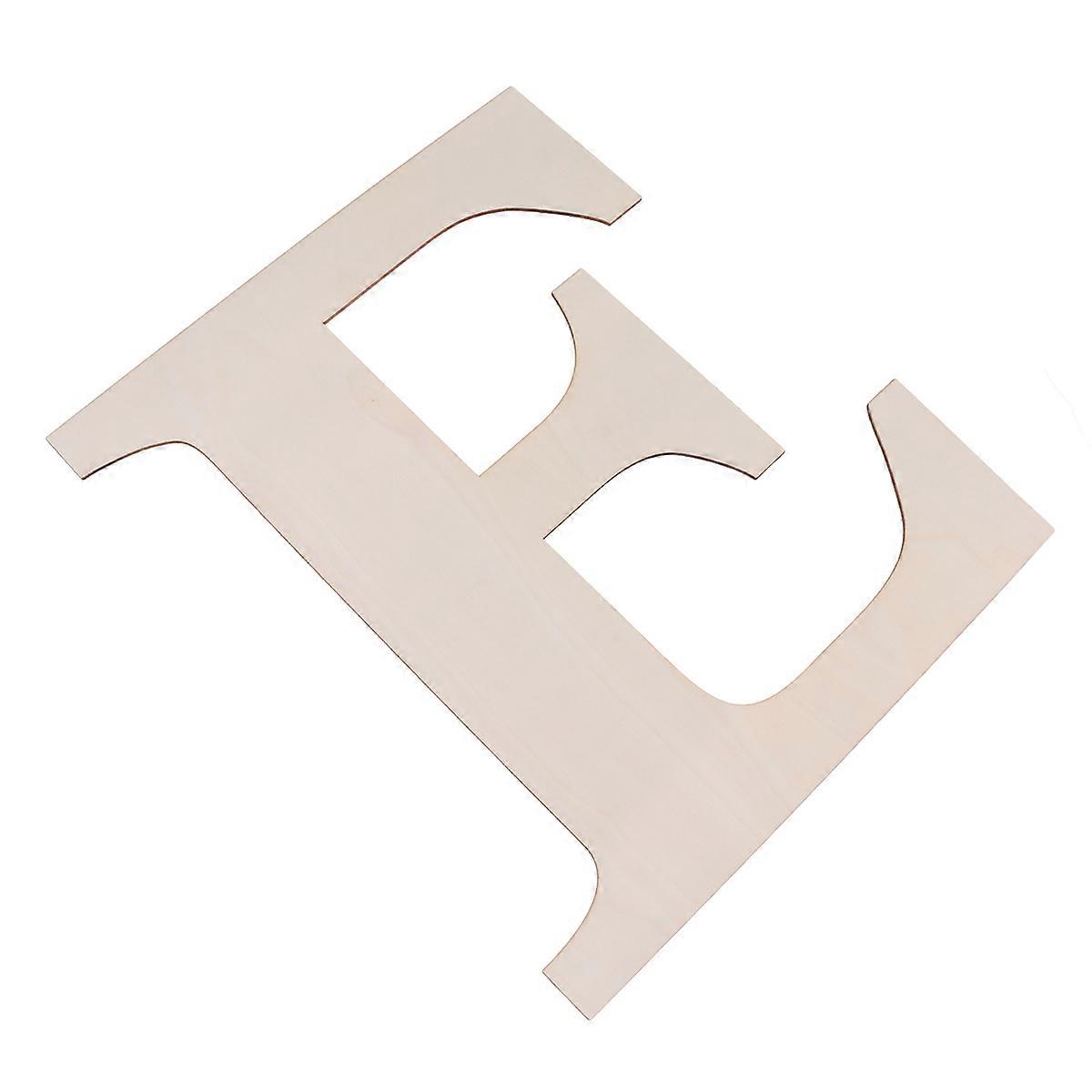 Light Yellow Wooden Alphabet Letter for Wall Hanging 2Pcs Decorative Item