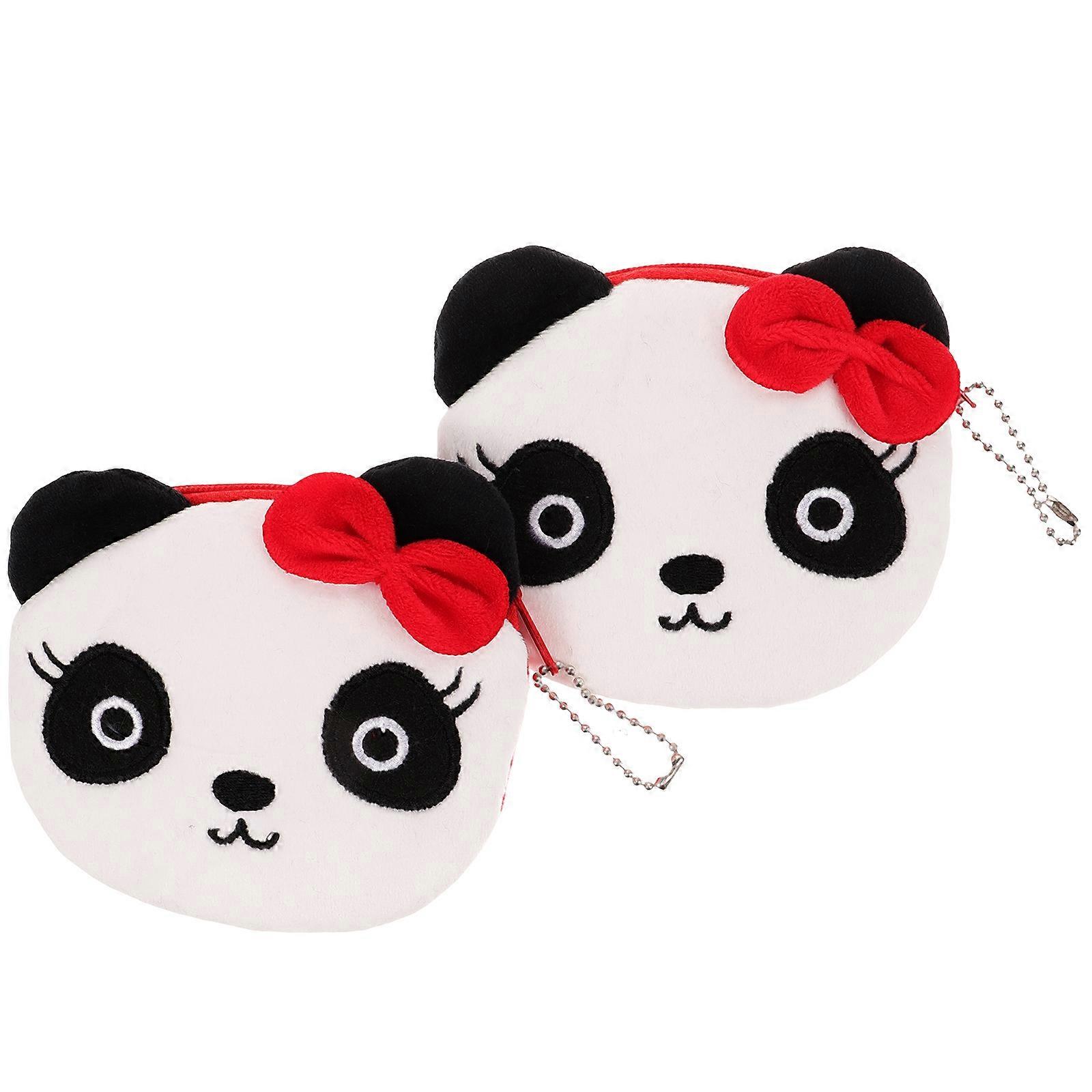 Small Zipper Wallet Panda Shape Purse for Women Use 10Pcs