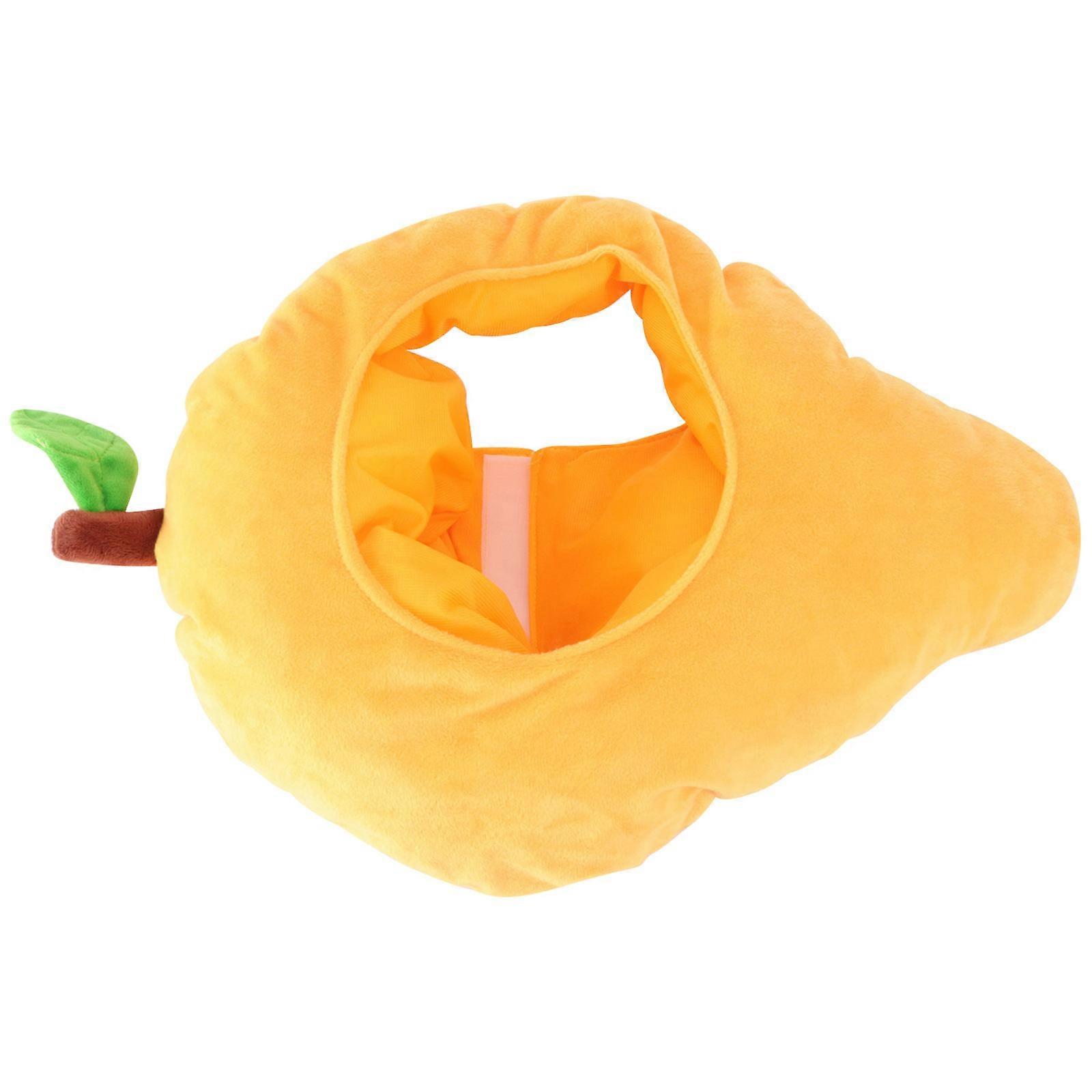 Funny Headgear Mango Fruit Shape Hat for Party 1Pcs Orange Cap