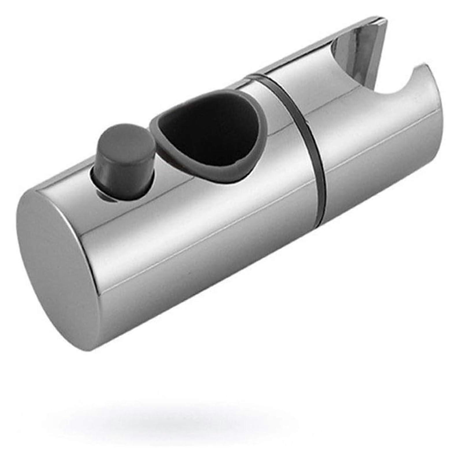 Shower Riser Rail Shower Holder 22mm Adjustable ABS Chrome Slider Bracket Compatible with Standard Shower Heads