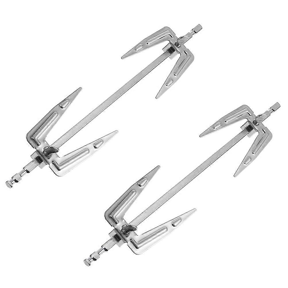 BBQ Rotisserie Forks Stainless Steel Air Fryer Forks Barbecue Parties Home Cooking Fish Pork 28.00X5.00X3.00CM 2Pcs