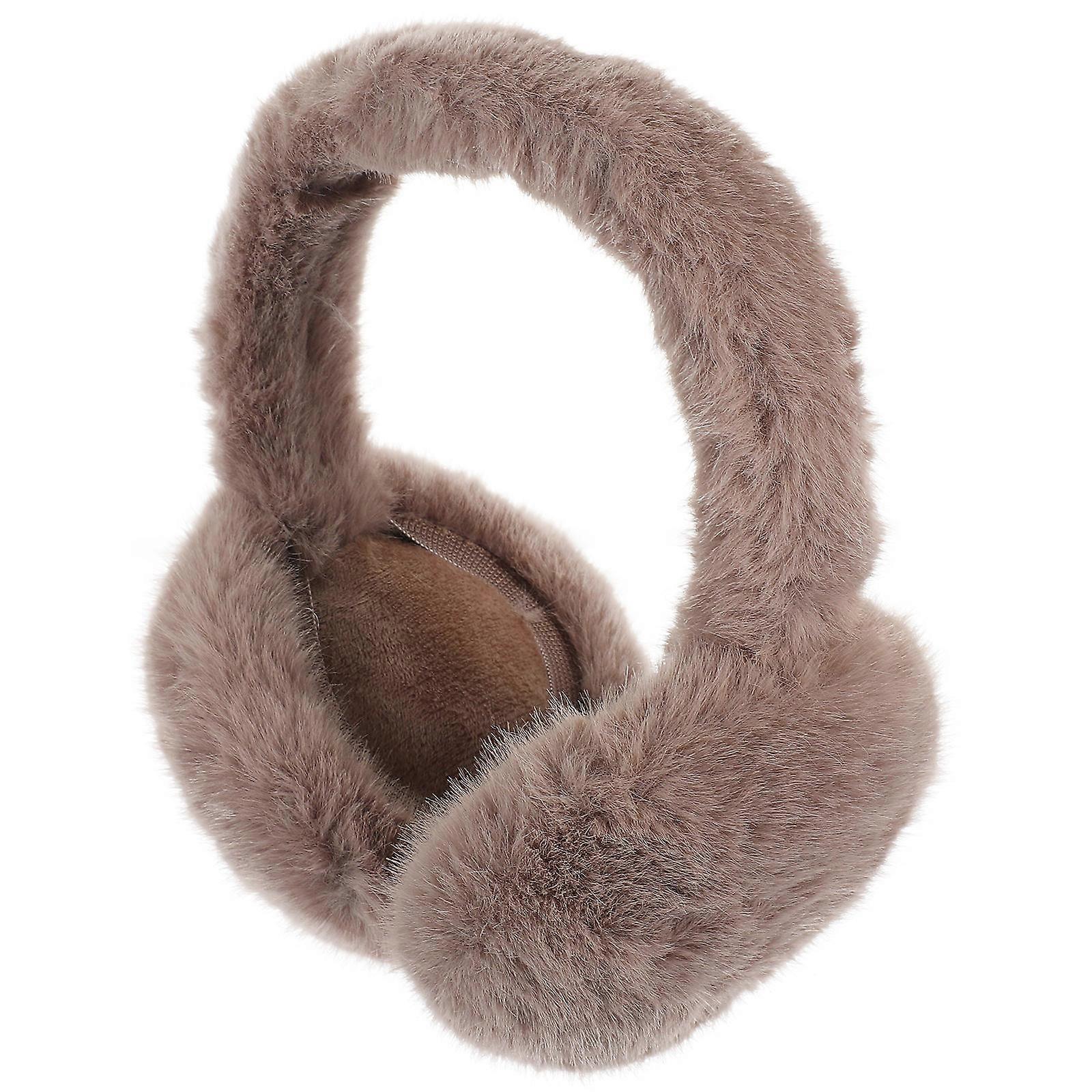 Warm Ear Muffs Ear Protector Cold Weather Cold Protection Brown for 1Set