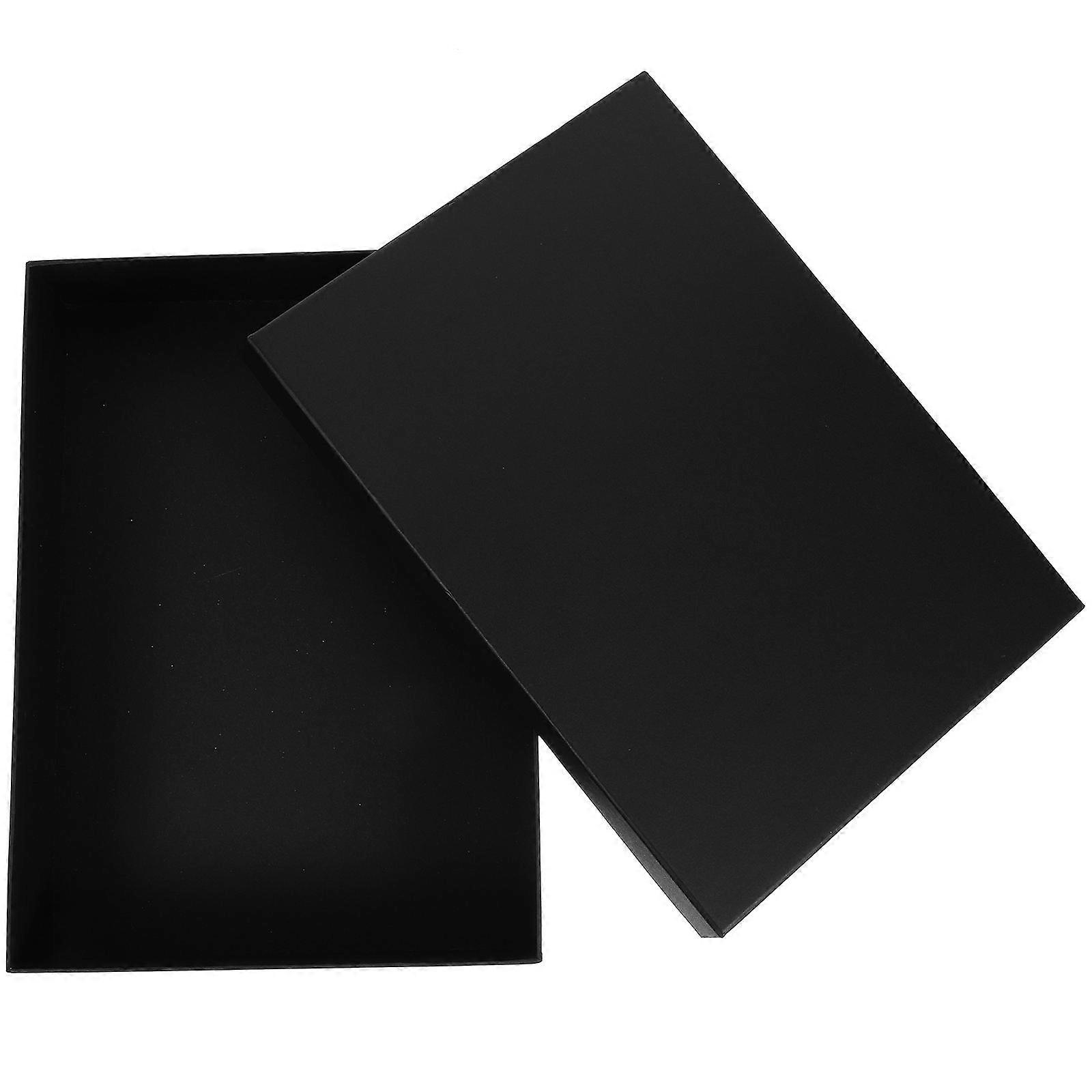 Black Present Box 4Pcs Elegant Gift Box Ideal For Personal Home Use Simple Design Rectangular Storage