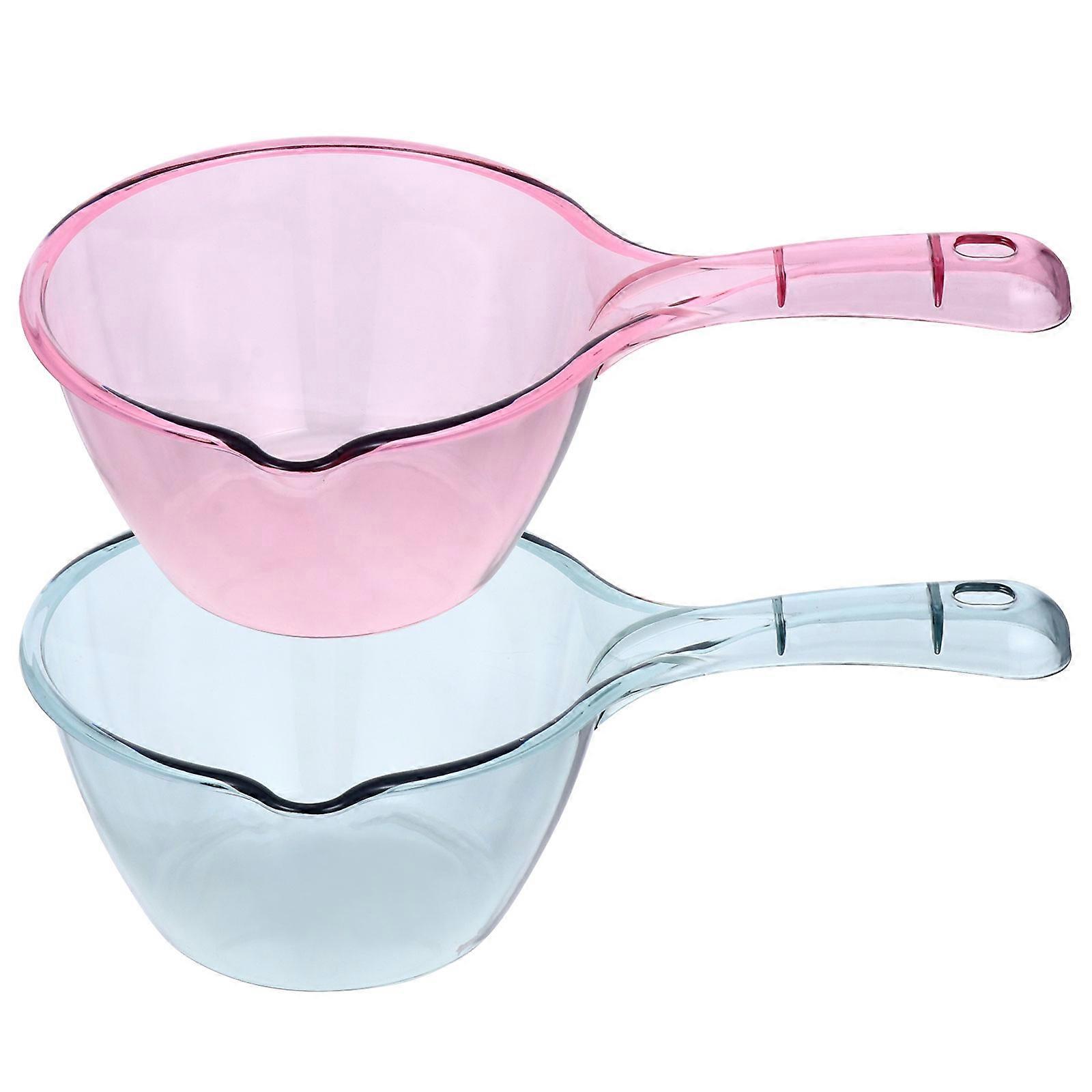Kitchen Water Spoon 2 Pcs Transparent Ladle Ideal For Bathroom Use Versatile Functionality
