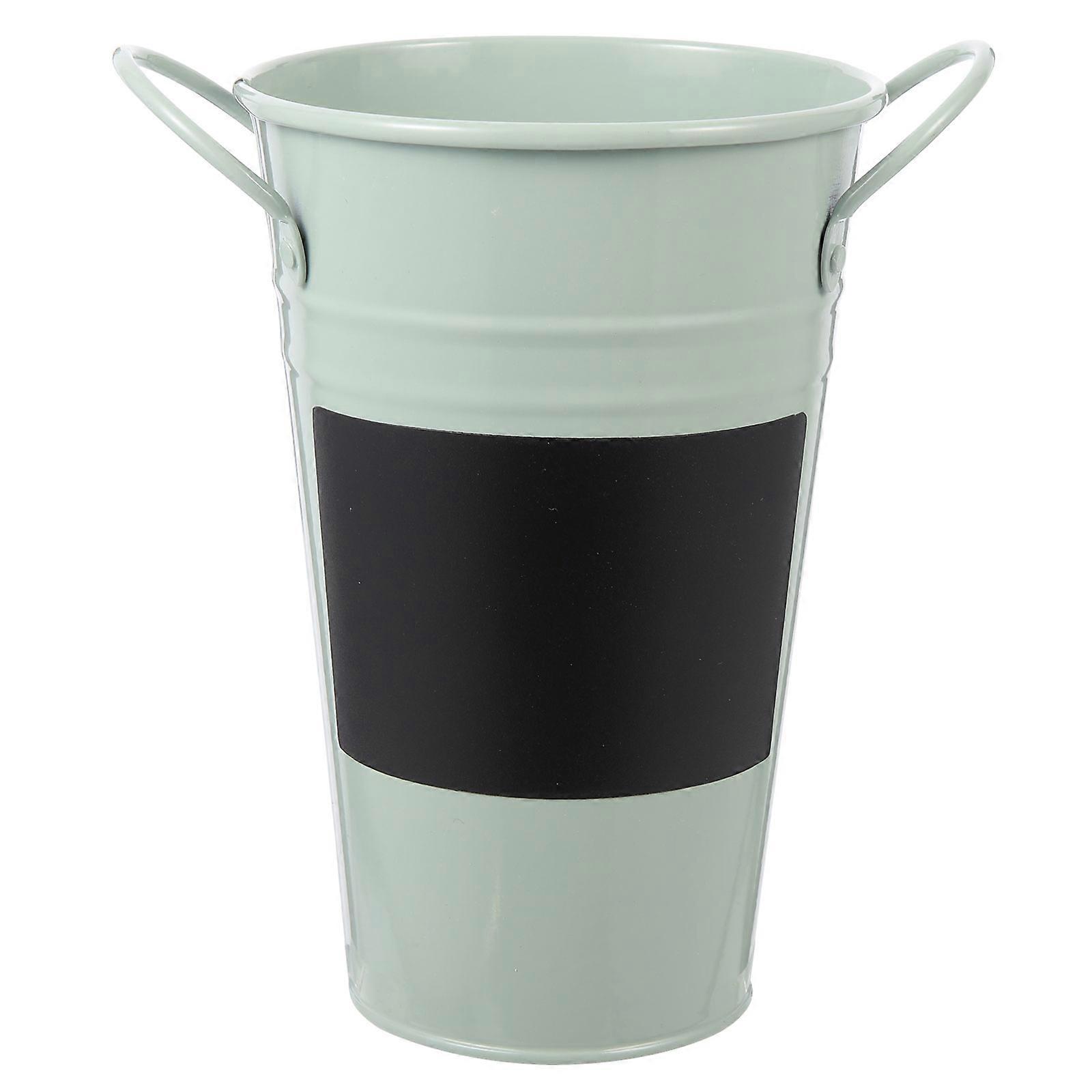 3Pcs Iron Planter Desktop Flower Pot Retro Design Storage Buckets Perfect For Home And Garden Decoration