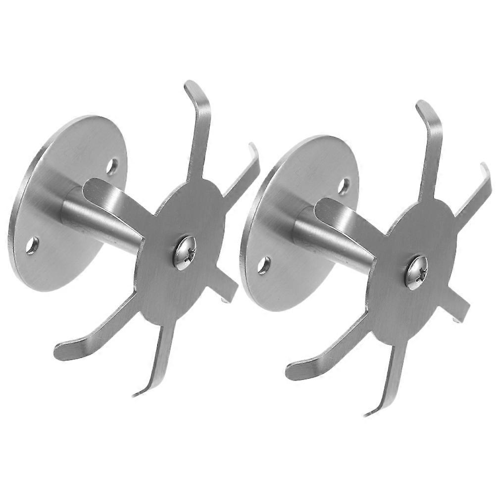 Rotating Kitchen Utensil Hanger Hooks for Kitchen Use 8Pcs Stainless Steel