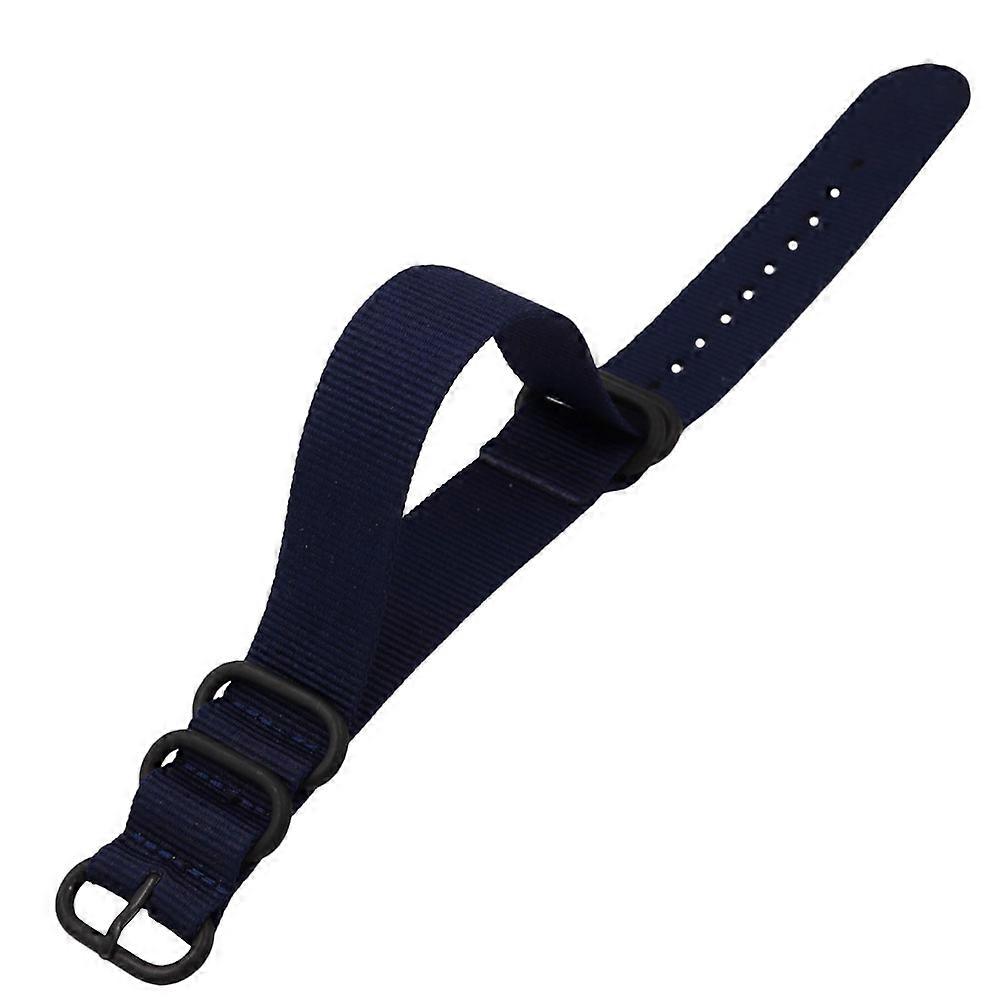 Band Strap Nylon Watch Strap for Adjustable Wrist 2Pcs Dark Blue