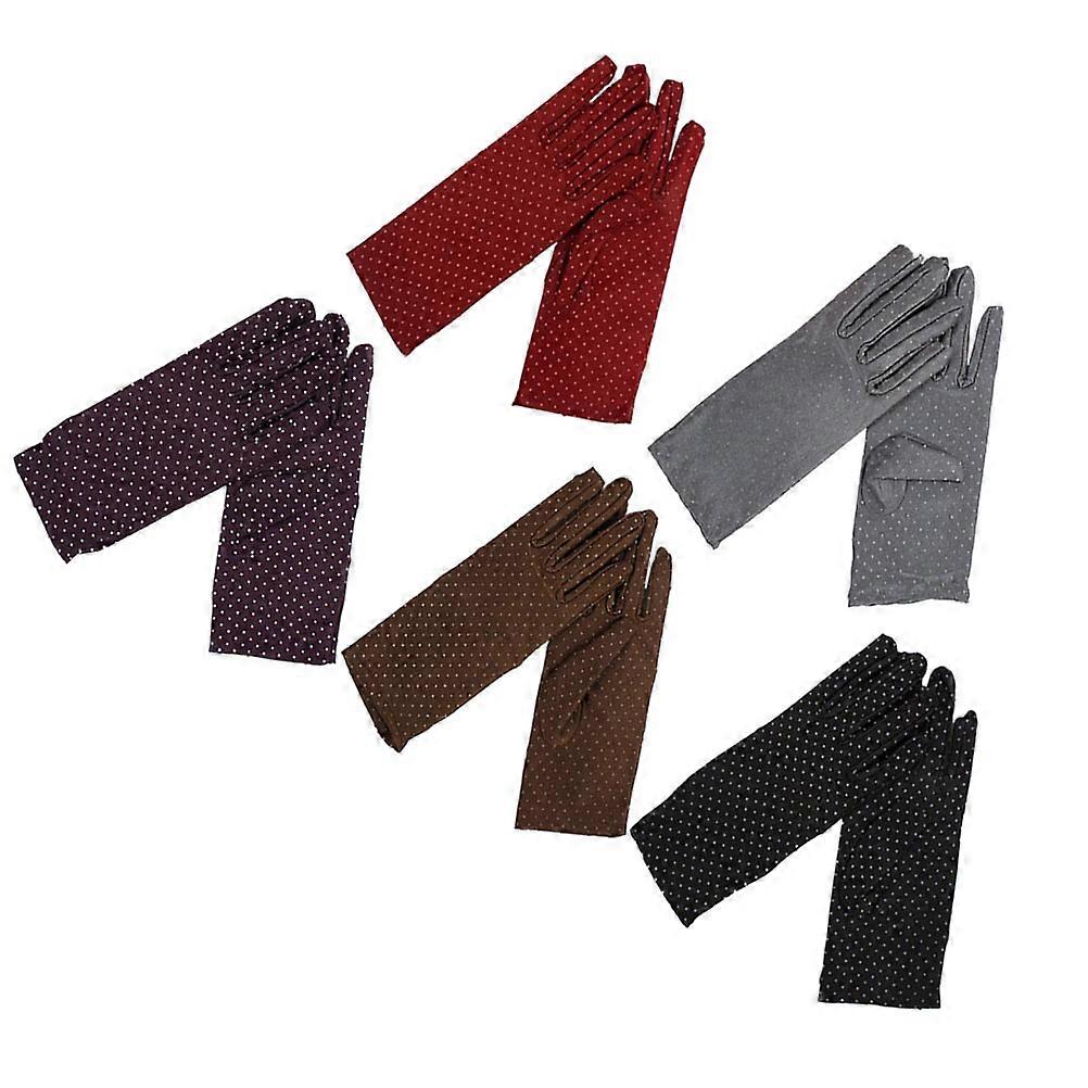 Sunscreen Gloves for Women Protective Hand Protector 15Pairs Assorted Color