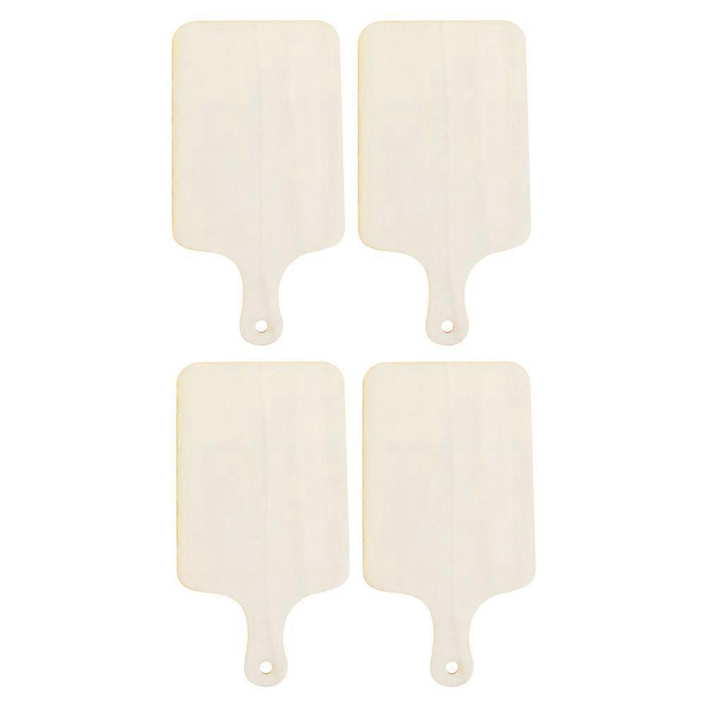 Khaki Mini Chopping Board Multi-Function Wood Household Tray 4Pcs