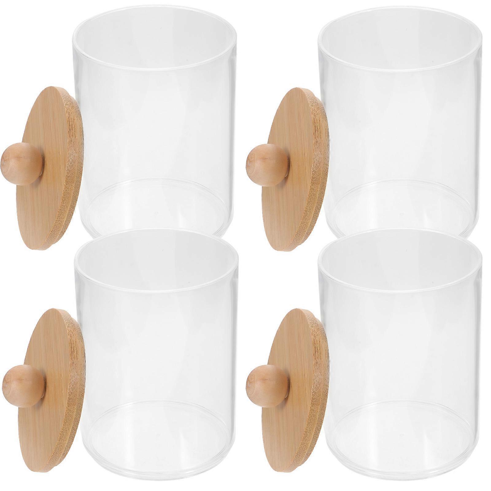 12Pcs Simple Toothpick Holder for Storage Transparent Plastic Swab Organizer