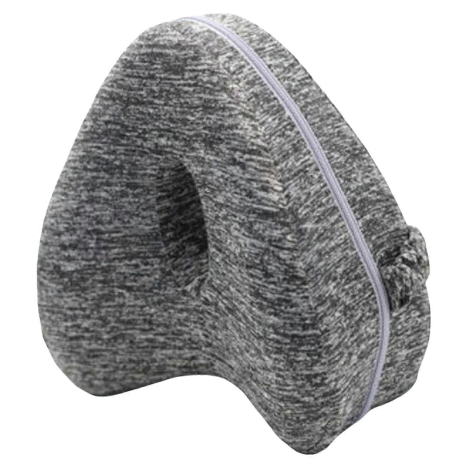 Side Sleepers Knee Pillow In Heart Shape For Leg Support And Pressure Relief With High Density Memory Foam Core White