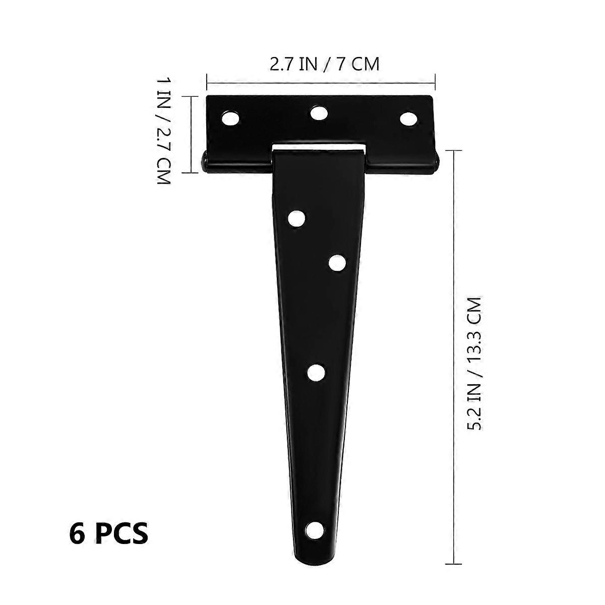 Heavy Duty Hinges Black Iron Gate Hinge for Door Use 2Pcs Rustproof