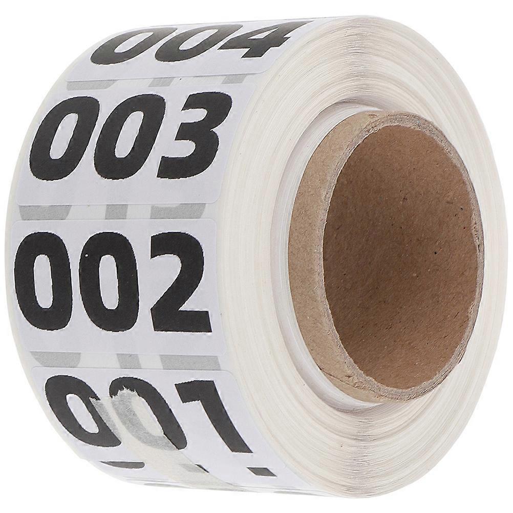 Warehouse Number Stickers Circle Number Sticker for Inventory 4 Rolls