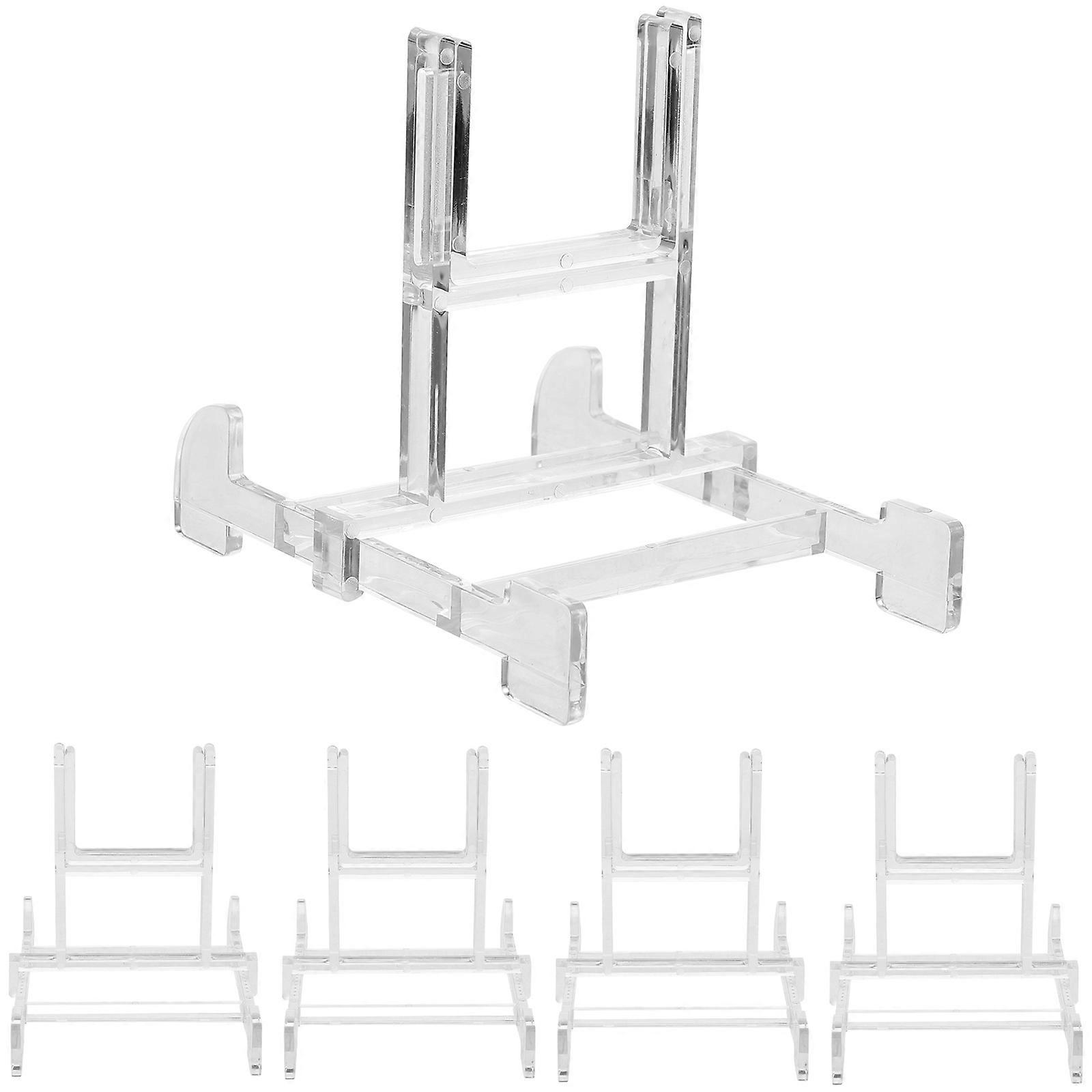 Transparent Picture Stand for Display with 10Pcs Plate Holders