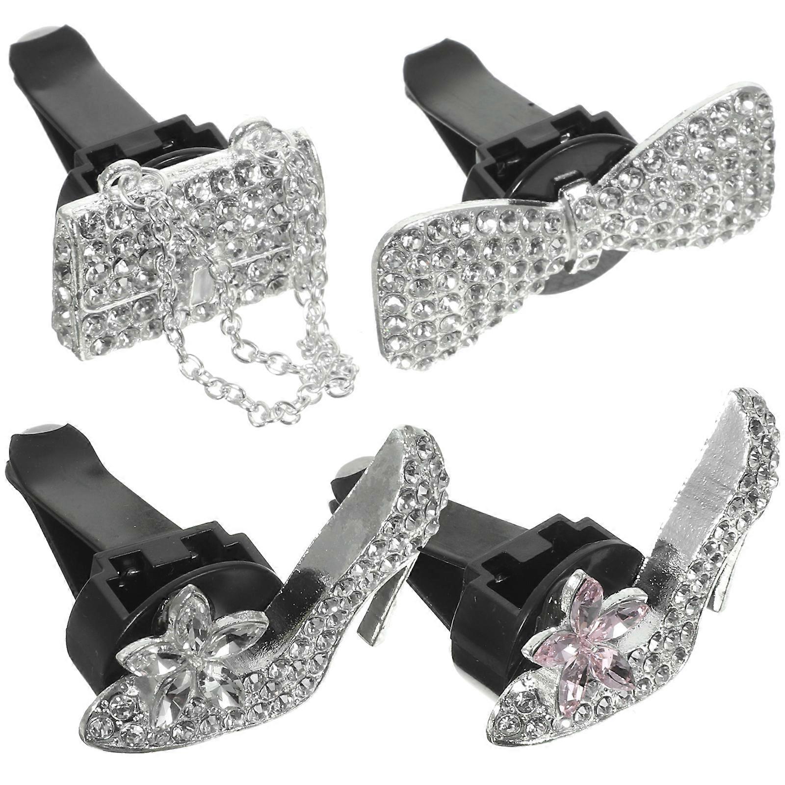 Silver Air Vent Clips Car Vent Clips for Aromatherapy 16Pcs